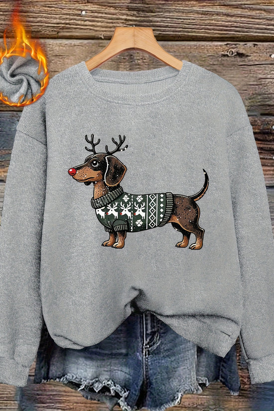 Rudolph & the Dachshund Crew – Women's Holiday Sweater 2025