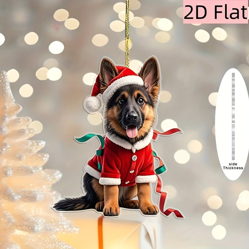 3 Pieces Of Santa Shepherds Christmas Tree Ornaments