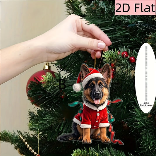 3 Pieces Of Santa Shepherds Christmas Tree Ornaments