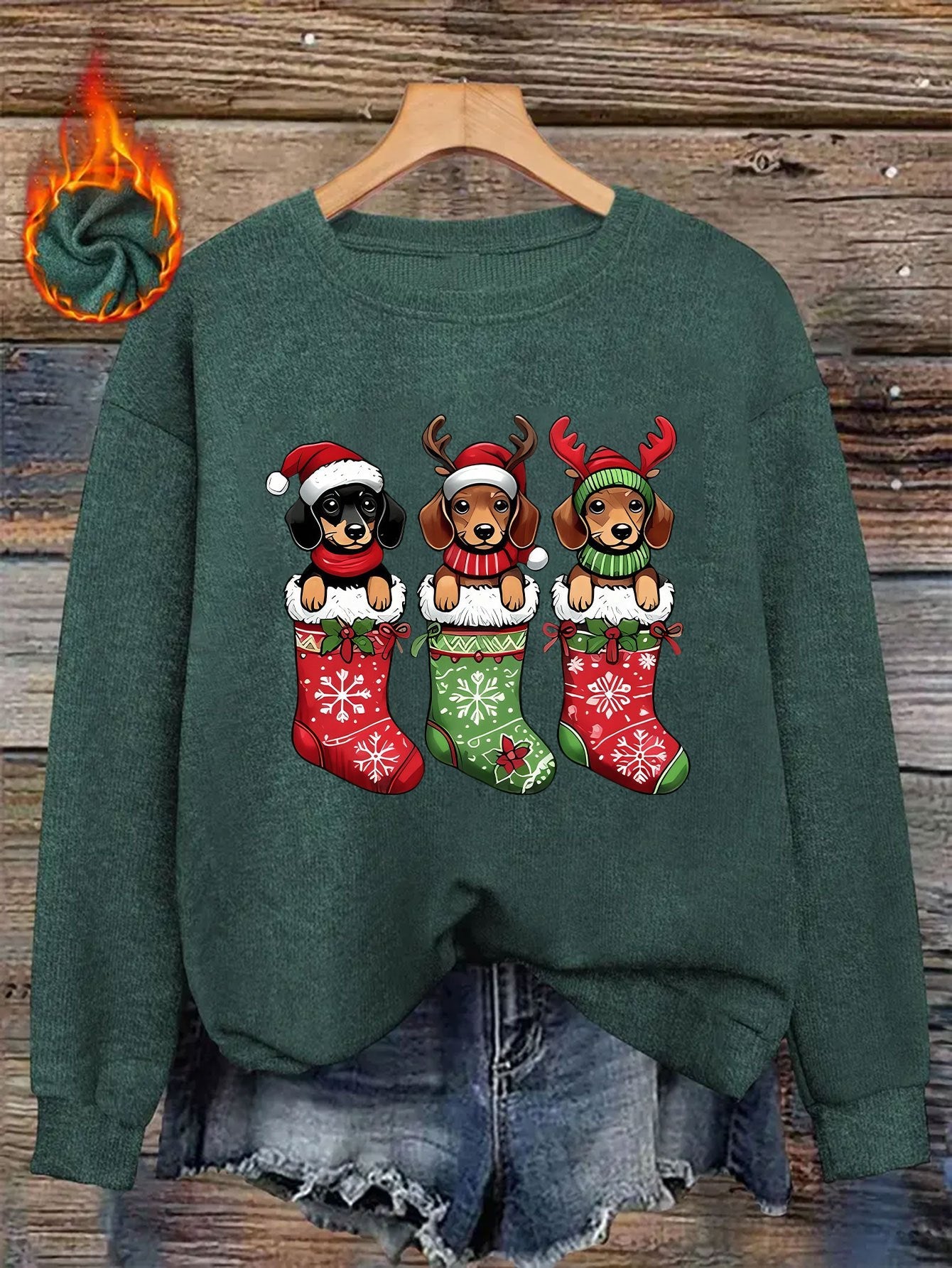 Doxie Stocking Stuffer Sweatshirt 2025 – Holiday Edition