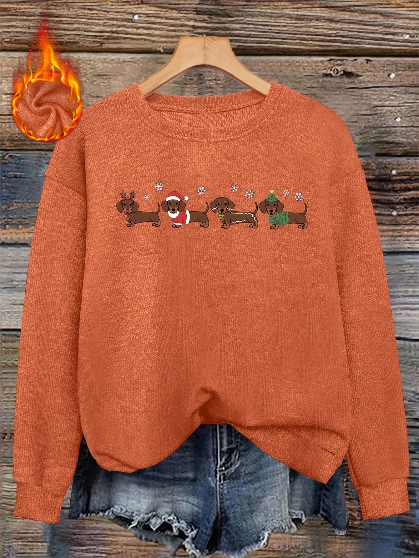 Dachshund Wonderland – Women's Christmas Sweatshirt 2025