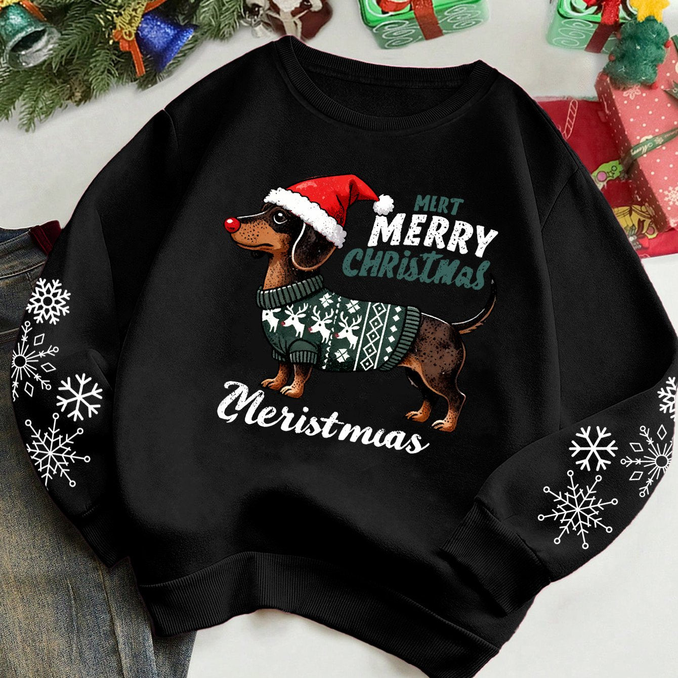 Merry Dachshundmas - Coton Sweater 2025