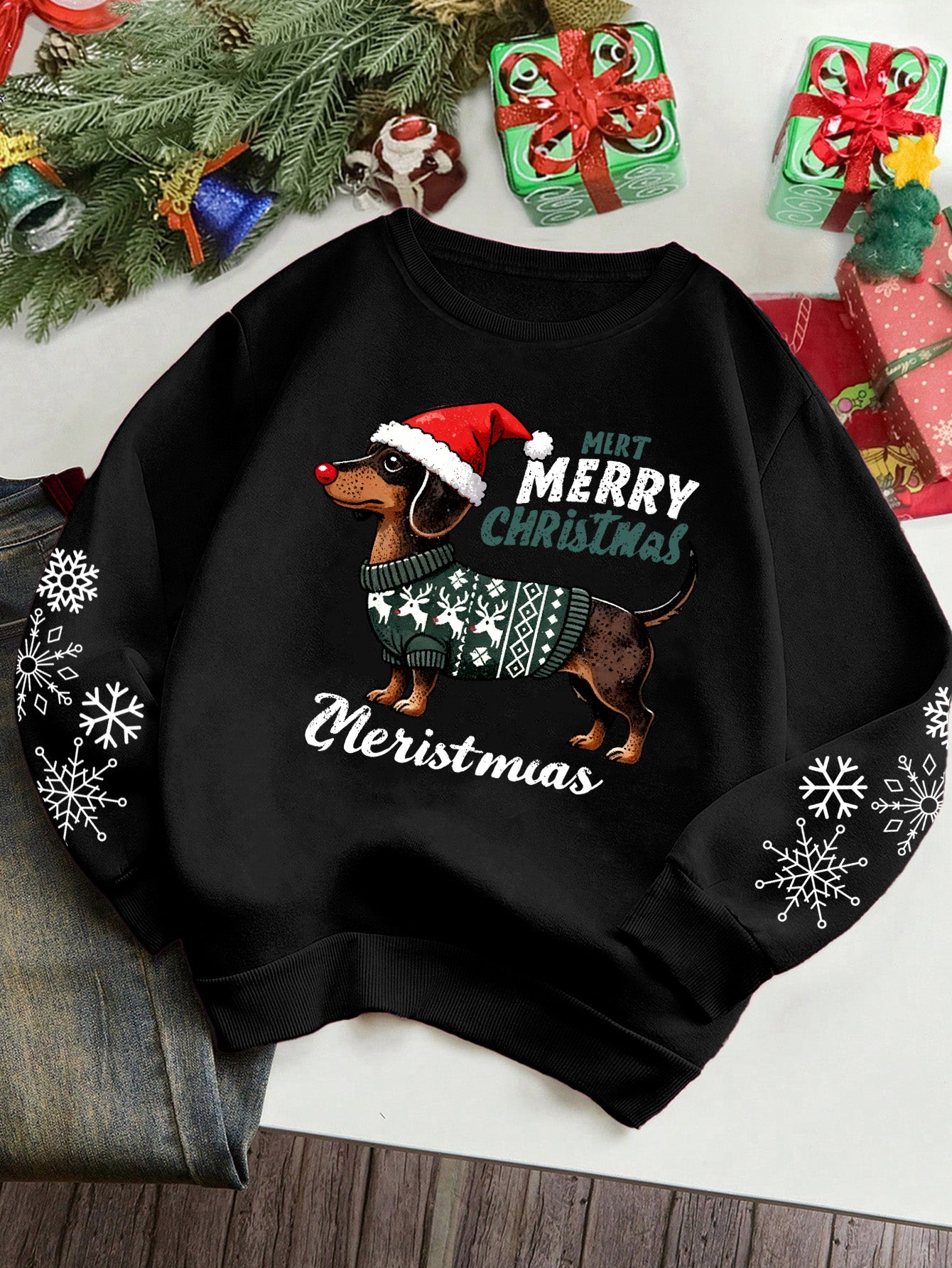 Merry Dachshundmas - Coton Sweater 2025