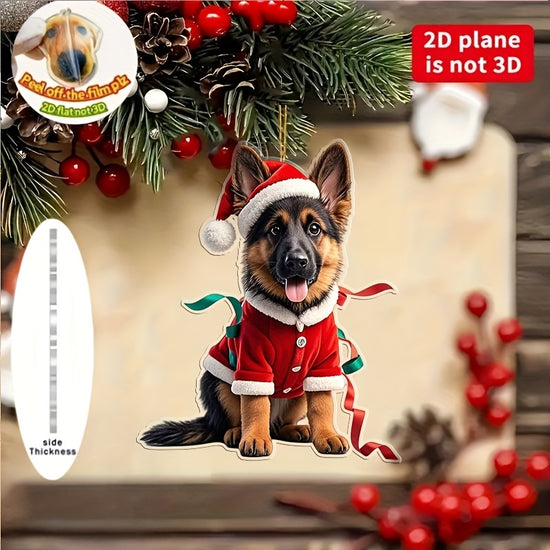 3 Pieces Of Santa Shepherds Christmas Tree Ornaments