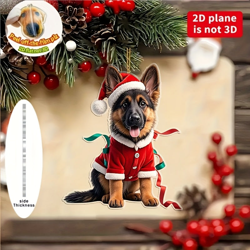 3 Pieces Of Santa Shepherds Christmas Tree Ornaments