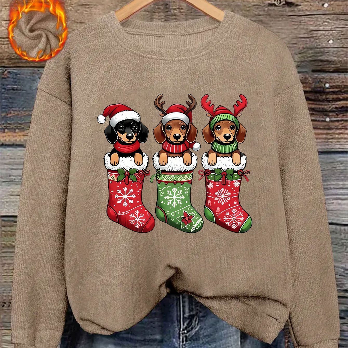 Doxie Stocking Stuffer Sweatshirt 2025 – Holiday Edition