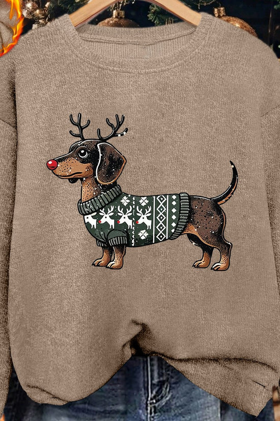 Rudolph & the Dachshund Crew – Women's Holiday Sweater 2025