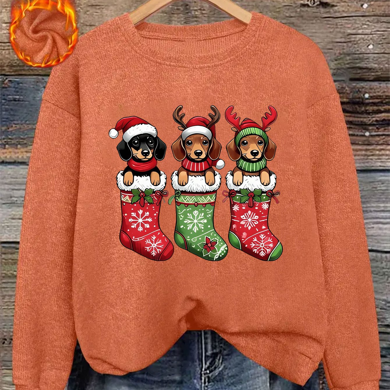 Doxie Stocking Stuffer Sweatshirt 2025 – Holiday Edition