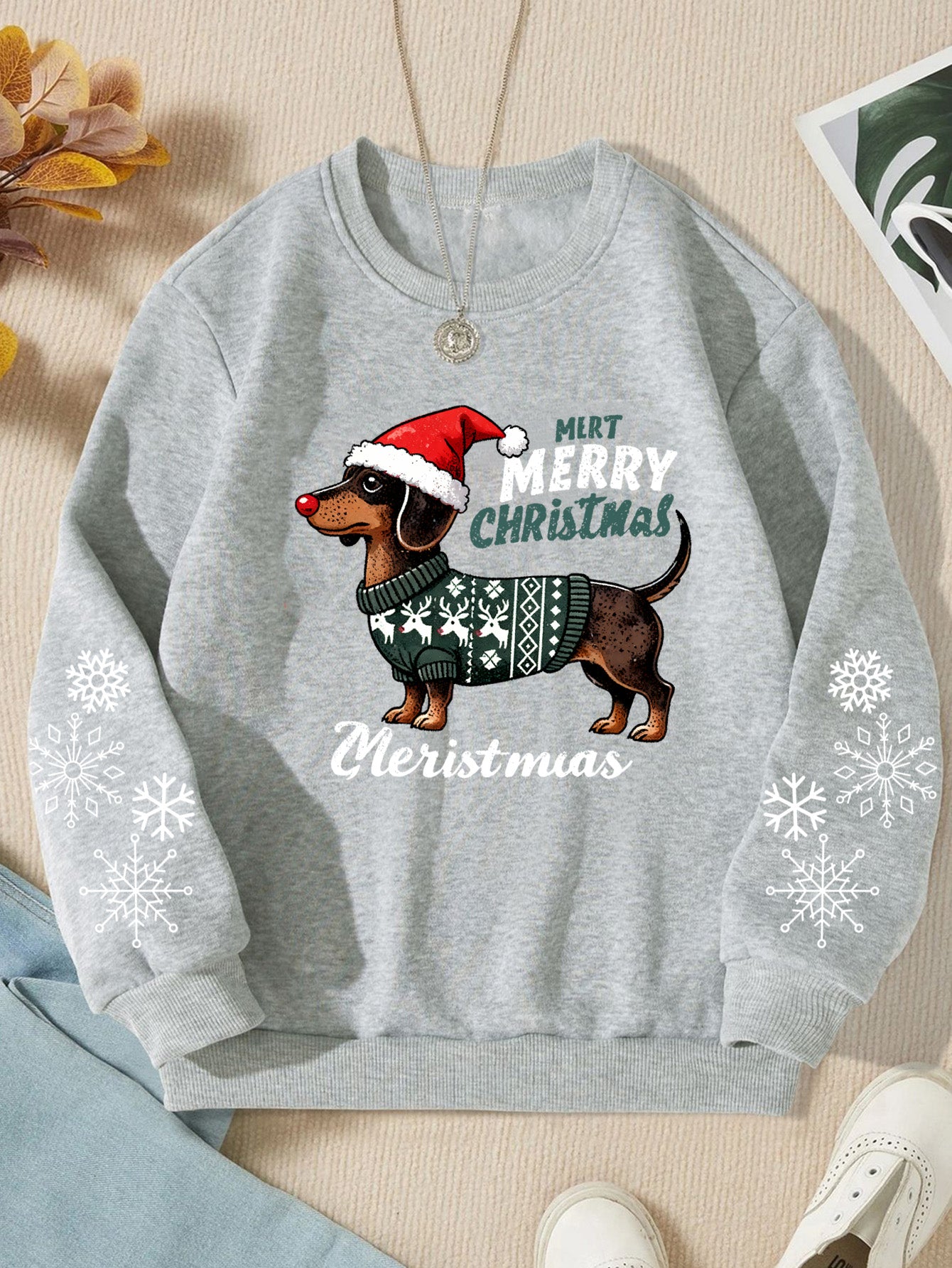 Merry Dachshundmas - Coton Sweater 2025