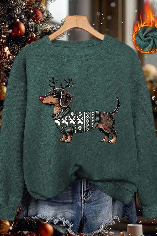 Rudolph & the Dachshund Crew – Women's Holiday Sweater 2025