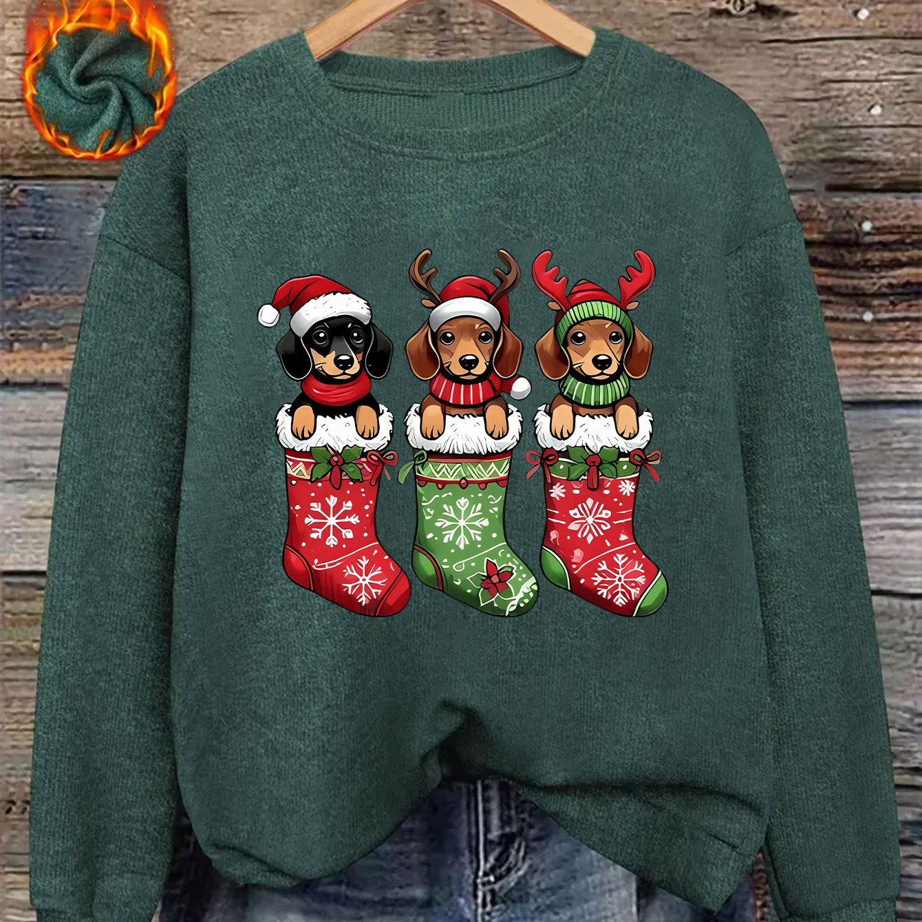 Doxie Stocking Stuffer Sweatshirt 2025 – Holiday Edition