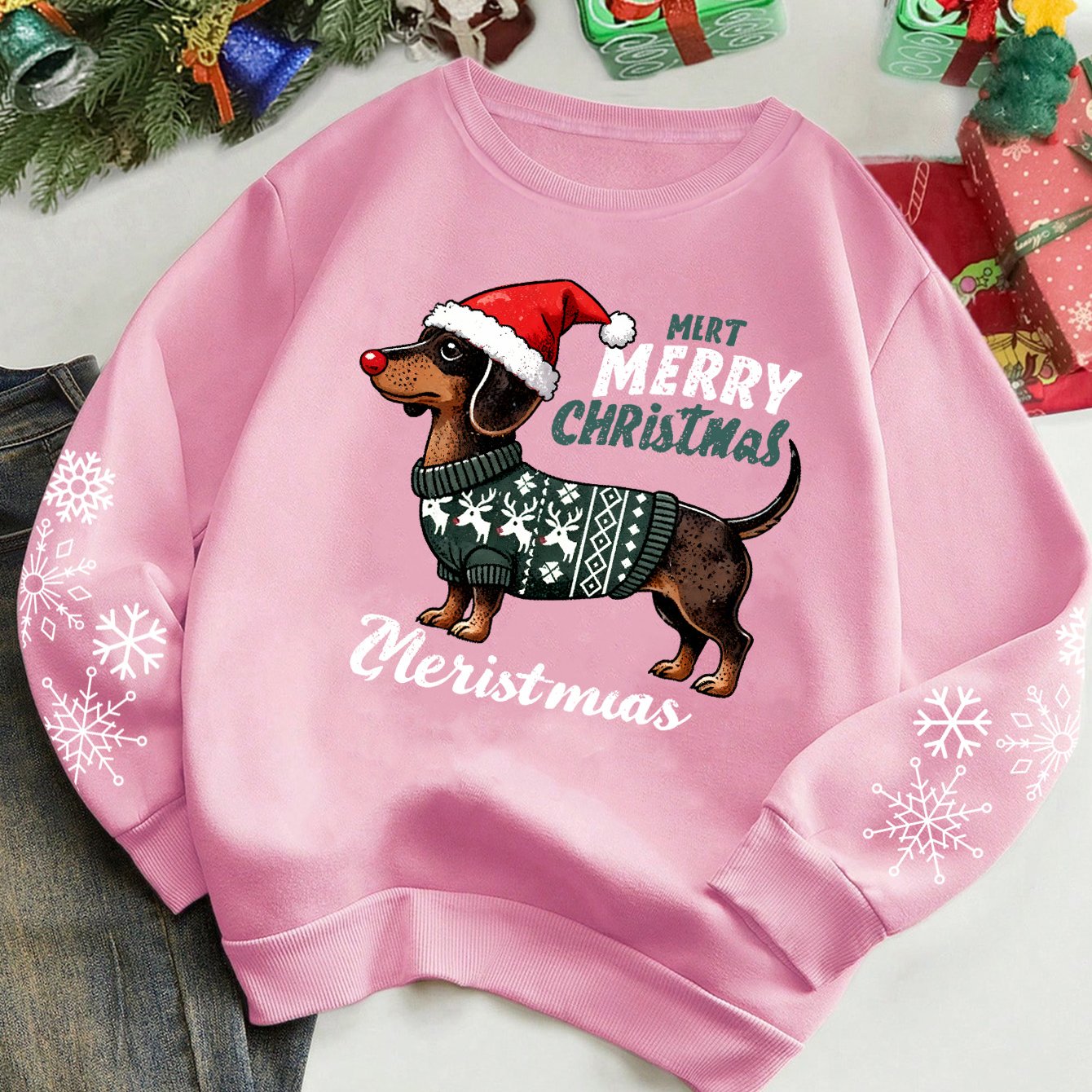 Merry Dachshundmas - Coton Sweater 2025