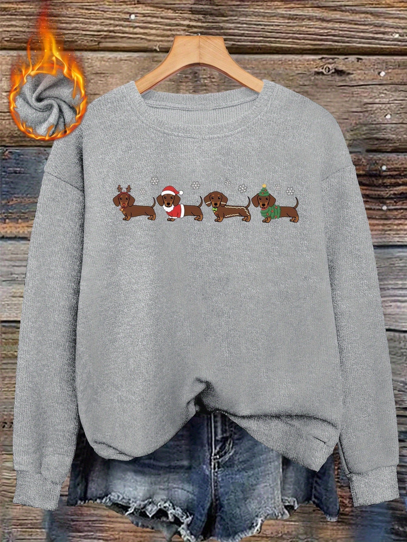 Dachshund Wonderland – Women's Christmas Sweatshirt 2025