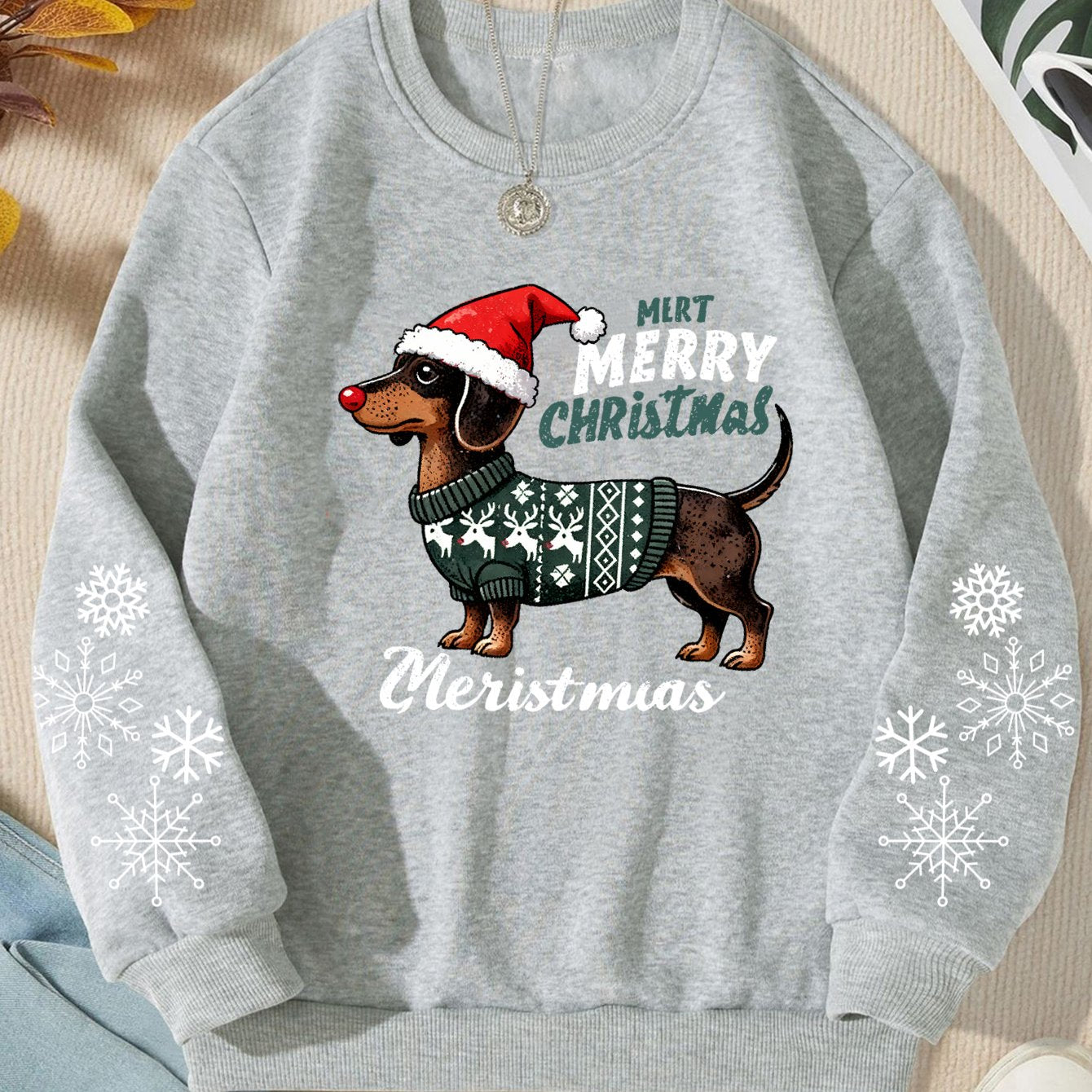 Merry Dachshundmas - Coton Sweater 2025