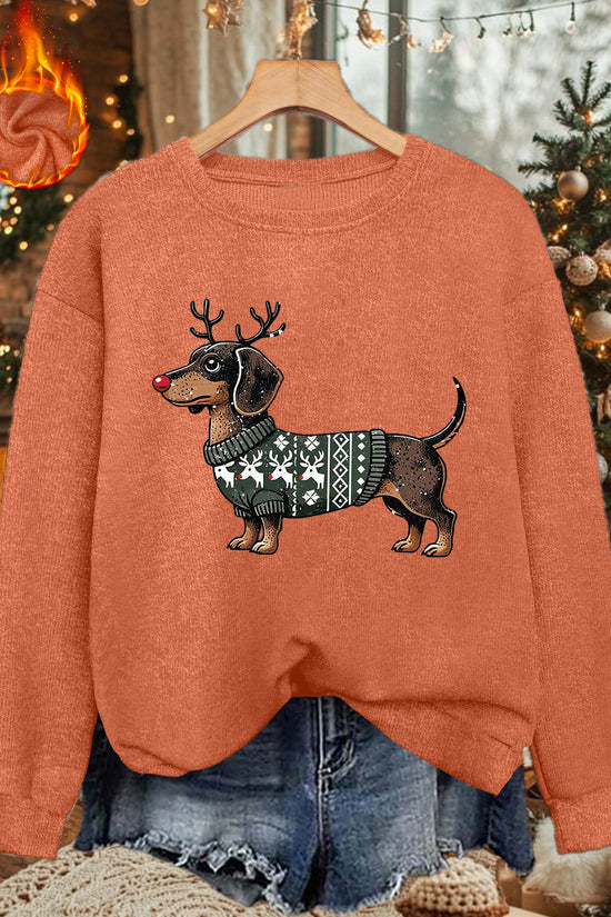 Rudolph & the Dachshund Crew – Women's Holiday Sweater 2025