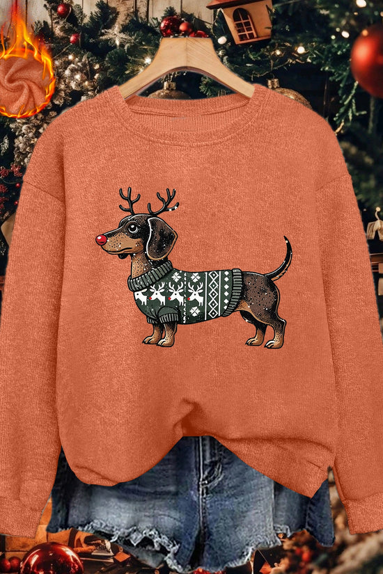 Rudolph & the Dachshund Crew – Women's Holiday Sweater 2025